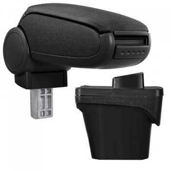 Cotiera auto Peugeot 208 2012-2019 negru imitatie de piele 
