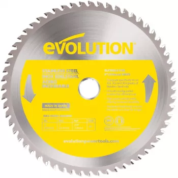 Disc pentru fierastrau circular taiere inox Evolution EVOBLADE230SS-0477 O230 x 25.4 mm 60 dinti 