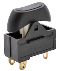 Intrerupator basculant ON-OFF elSales ELS-IB2P 6 A negru 