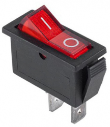Intrerupator IRS ingust cu 2 pozitii elSales ELS-2P 220 V 10 A rosu 