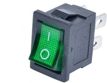 Intrerupator IRS ingust cu 2 pozitii elSales ELS-4P 220 V 15 A led verde 