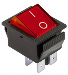 Intrerupator IRS lat cu 2 pozitii elSales ELS-L2P 220 V 15 A rosu 