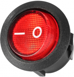 Intrerupator Rotund Cu Doua Pozitii Diametru 22 mm Rosu 