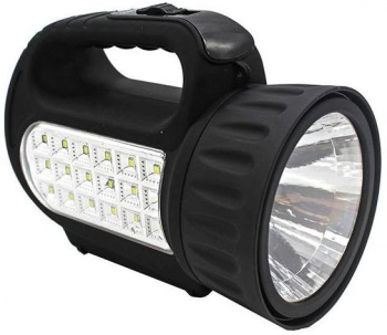 Lanterna cu LED SMD elSales ELS-SS5805 panou lateral 18 LED-uri acumulator inclus negru 