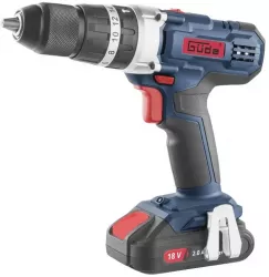 Masina de gaurit si insurubat de impact cu acumulator plus accesorii BSB 18-201-30K Gude 58504 18 V 2 Ah 