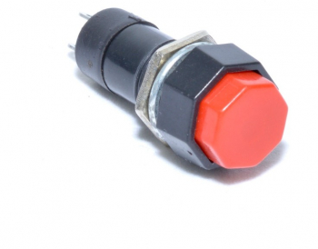 Push Buton Octagonal cu Retinere elSales ELS-PBS-1237 Dimensiuni 12X37 mm Design Compact Negru 