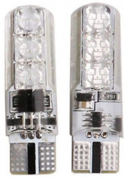 Set doua LED-uri auto tip W5W T10 RGB 5050 elSales ELS-T10A telecomanda inclusa 