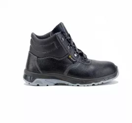 Bocanci de protectie Bicap Barletta S2 marimea 41 din piele de bovina cu bombeu metalic culoare negru 