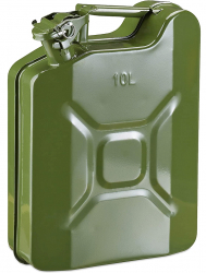 Canistra Combustibil 10L din Metal pentru Motorina sau Benzina Culoare Verde Militar