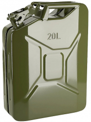 Canistra Combustibil 20L din Metal pentru Motorina sau Benzina Culoare Verde Militar