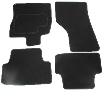 Set 4 Covorase Auto Stil Mocheta Material Moale si Flexibil Compatibile cu Audi A4 B6 2000-2004 Culoare Negru