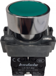Buton verde fara retinere 1xNO 1xNC SPDT LA167-B2-BA35