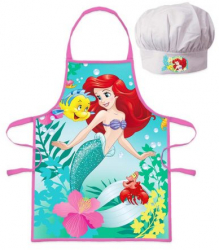 Set sort si boneta de bucatarie pentru fetite Ariel 