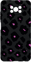 Husa Bestcase Compatibila Cu Xiaomi Poco X3 Pro Burgundy Leopard Pattern prot cam c-B 1040 
