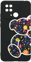 Husa Bestcase Compatibila Cu Xiaomi Redmi 10C Flower Teddy Bear prot cam c-B 983 