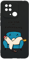 Husa Bestcase Compatibila Cu Xiaomi Redmi 10C Im Sick Of Everything prot cam c-B 1017 