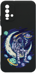 Husa Bestcase Compatibila Cu Xiaomi Redmi 9T Astronaut On Moon prot cam c-B 1002 