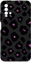 Husa Bestcase Compatibila Cu Xiaomi Redmi 9T Burgundy Leopard Pattern prot cam c-B 1040 