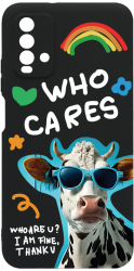 Husa Bestcase Compatibila Cu Xiaomi Redmi 9T Cool Cow - Who Cares prot cam c-B 975 