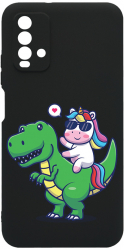 Husa Bestcase Compatibila Cu Xiaomi Redmi 9T Dino Rider Unicorn prot cam c-B 993 