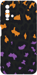Husa Bestcase Compatibila Cu Xiaomi Redmi 9T Lila Leopard Pattern prot cam c-B 1035 