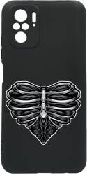 Husa Bestcase Compatibila Cu Xiaomi Redmi Note 10 4G Skeleton Heart prot cam c-B 1024 