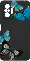 Husa Bestcase Compatibila Cu Xiaomi Redmi Note 10 Pro Beautiful Blue Butterflies prot cam c-B 991