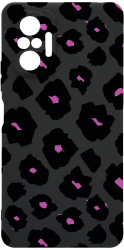 Husa Bestcase Compatibila Cu Xiaomi Redmi Note 10 Pro Max Burgundy Leopard Pattern prot cam c-B 1040 