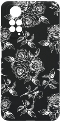 Husa Bestcase Compatibila Cu Xiaomi Redmi Note 11s 4G Black Roses prot cam c-B 1045 