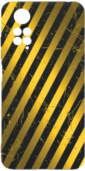 Husa Bestcase Compatibila Cu Xiaomi Redmi Note 11s 4G Golden Stripes prot cam c-B 1055 