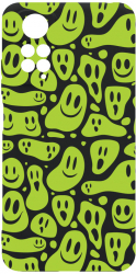 Husa Bestcase Compatibila Cu Xiaomi Redmi Note 11s 4G Green Acid Smiley prot cam c-B 1051 