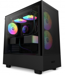 Carcasa NZXT H5 Flow ARGB Middle Tower E-ATXATXmATXmITX Black Resigilat 