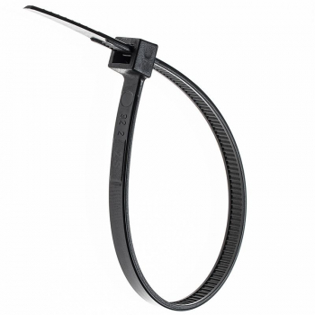 Colier din plastic pentru prindere elSales ELS-CDP latime 2.5 mm lungime 10 cm set 10 bucati negru 