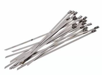 Colier universal de inox 4.6 x 250 mm elSales ELS-CI4625 set 20 bucati argintiu 