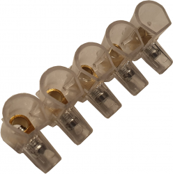 Conector Imbinare Cablu Morseta Diametru 6 mm Cu Surub Set 5 Poli Transparent 