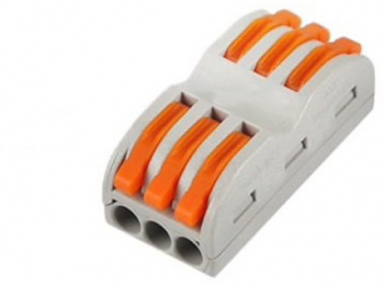 Conector rapid de legatura pentru 6 fire elSales ELS-CR3+3 portocaliu 