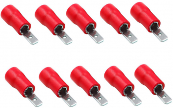 Set 10 bucati papuci electrici 2.8 mm tata elSales ELS-PET28 rosu 