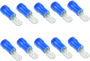 Set 10 bucati papuci electrici 4.8 mm tata elSales ELS-PET48 albastru 