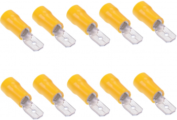 Set 10 bucati papuci electrici 6.3 mm tata elSales ELS-PET63 galben 