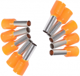 Set 10 bucati pin terminal pentru cablu E4009 elSales ELS-E4009 portocaliu 