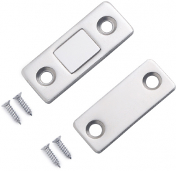 Set de 2 inchizatoare magnetice slim cu suruburi incluse pentru usi si sertare 