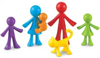 Set pentru sortat si numarat - Familia mea 72 piese 