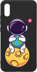 Husa Bestcase Compatibila Cu Xiaomi Redmi 9A / Redmi 9AT Cute Astronaut Rezistenta la uzura B 1022 
