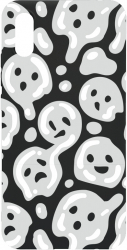 Husa Bestcase Compatibila Cu Xiaomi Redmi 9A / Redmi 9AT Gray Acid Smiley Rezistenta la uzura B 1000 