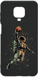 Husa Bestcase Compatibila Cu Xiaomi Redmi Note 9S Astronaut Basketball Rezistenta la uzura B 1003 