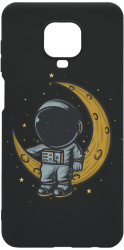 Husa Bestcase Compatibila Cu Xiaomi Redmi Note 9 Pro Astronaut on Moon Rezistenta la uzura B 997 