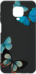 Husa Bestcase Compatibila Cu Xiaomi Redmi Note 9S Beautiful Blue Butterflies Rezistenta la uzura B 991 