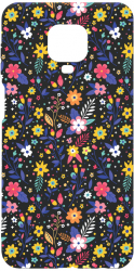 Husa Bestcase Compatibila Cu Xiaomi Redmi Note 9S Flower Pattern Rezistenta la uzura B 955 
