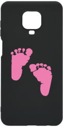 Husa Bestcase Compatibila Cu Xiaomi Redmi Note 9 Pro Girl Feet Print Rezistenta la uzura B 961 