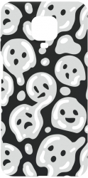 Husa Bestcase Compatibila Cu Xiaomi Redmi Note 9S Gray Acid Smiley Rezistenta la uzura B 1000 